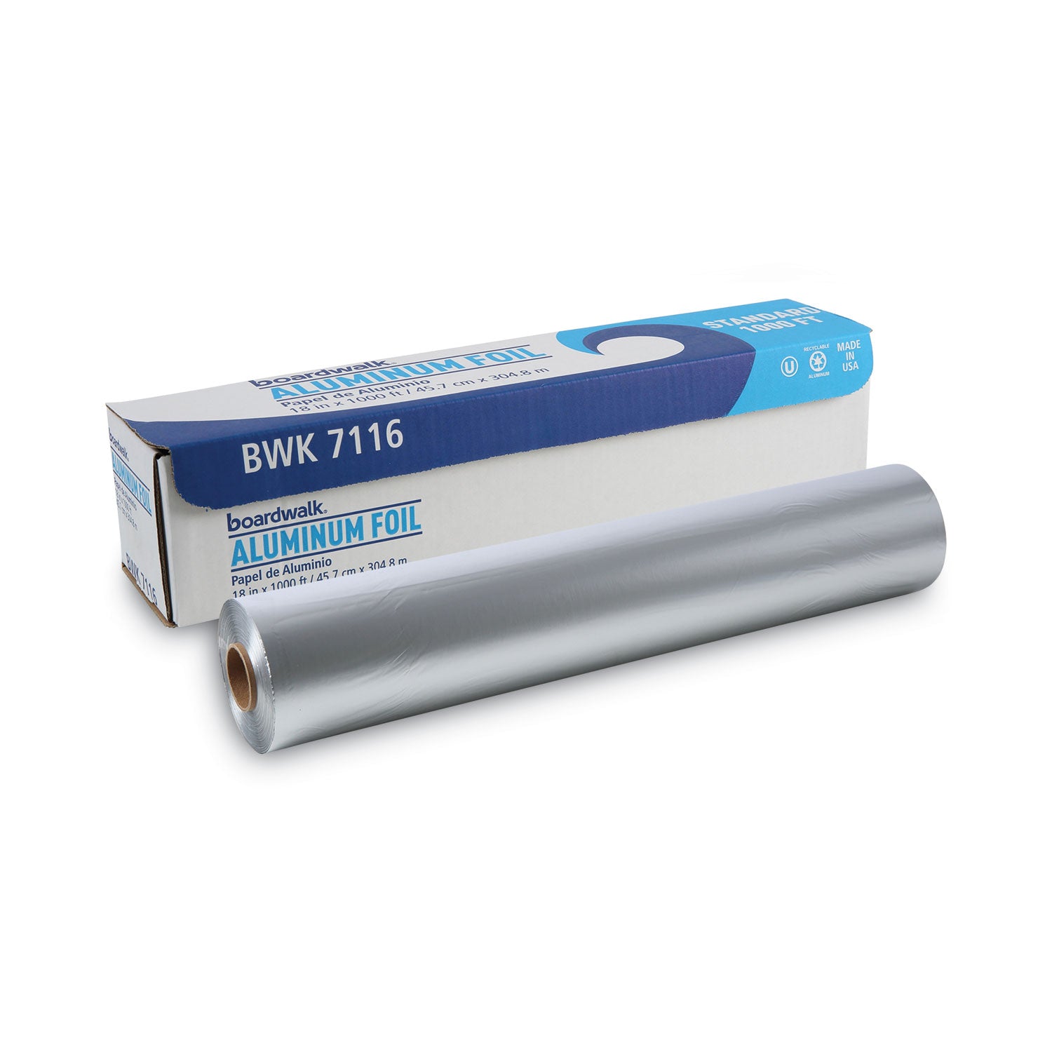 Standard Aluminum Foil Roll, 18" x 1,000 ft - 
