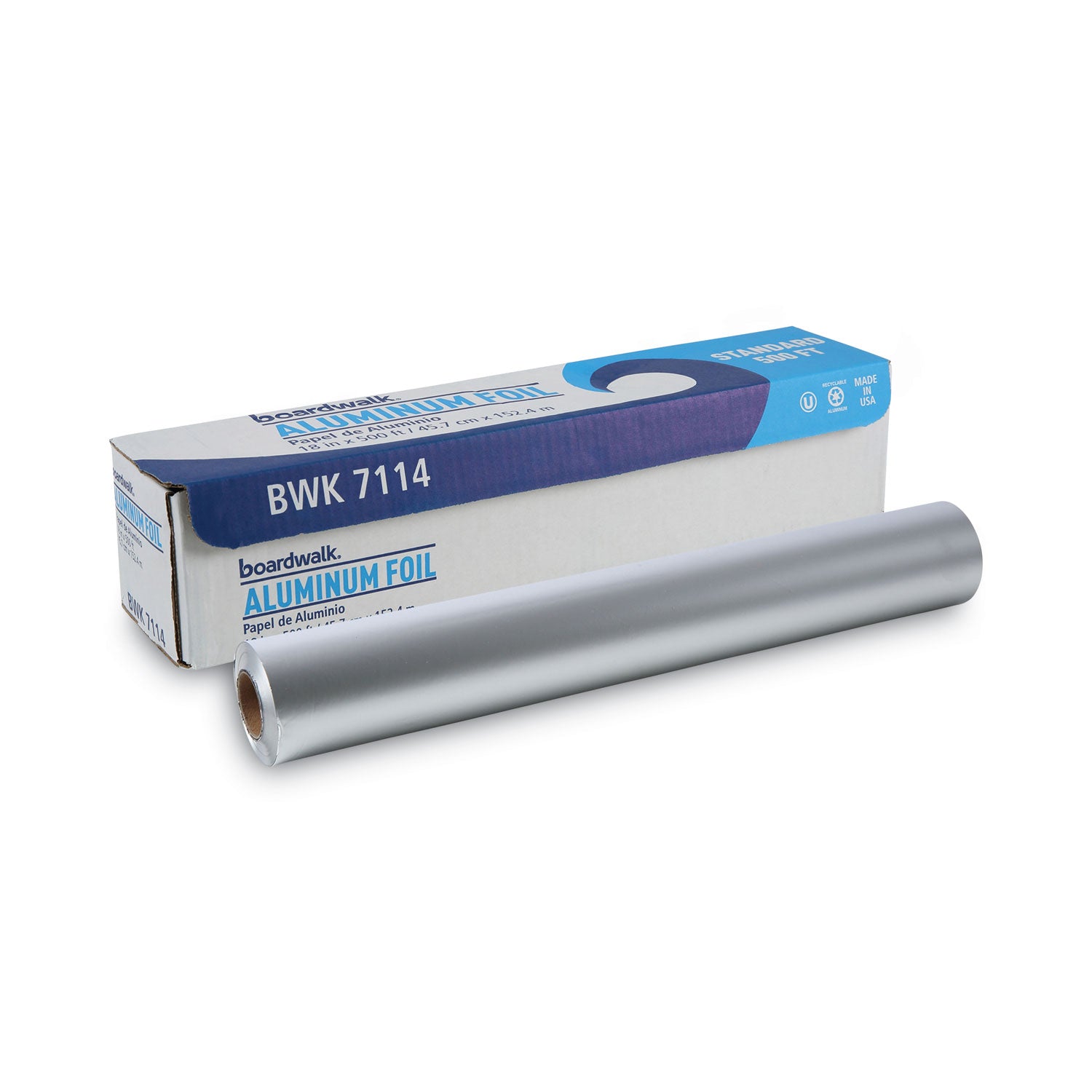 Standard Aluminum Foil Roll, 18" x 500 ft - 