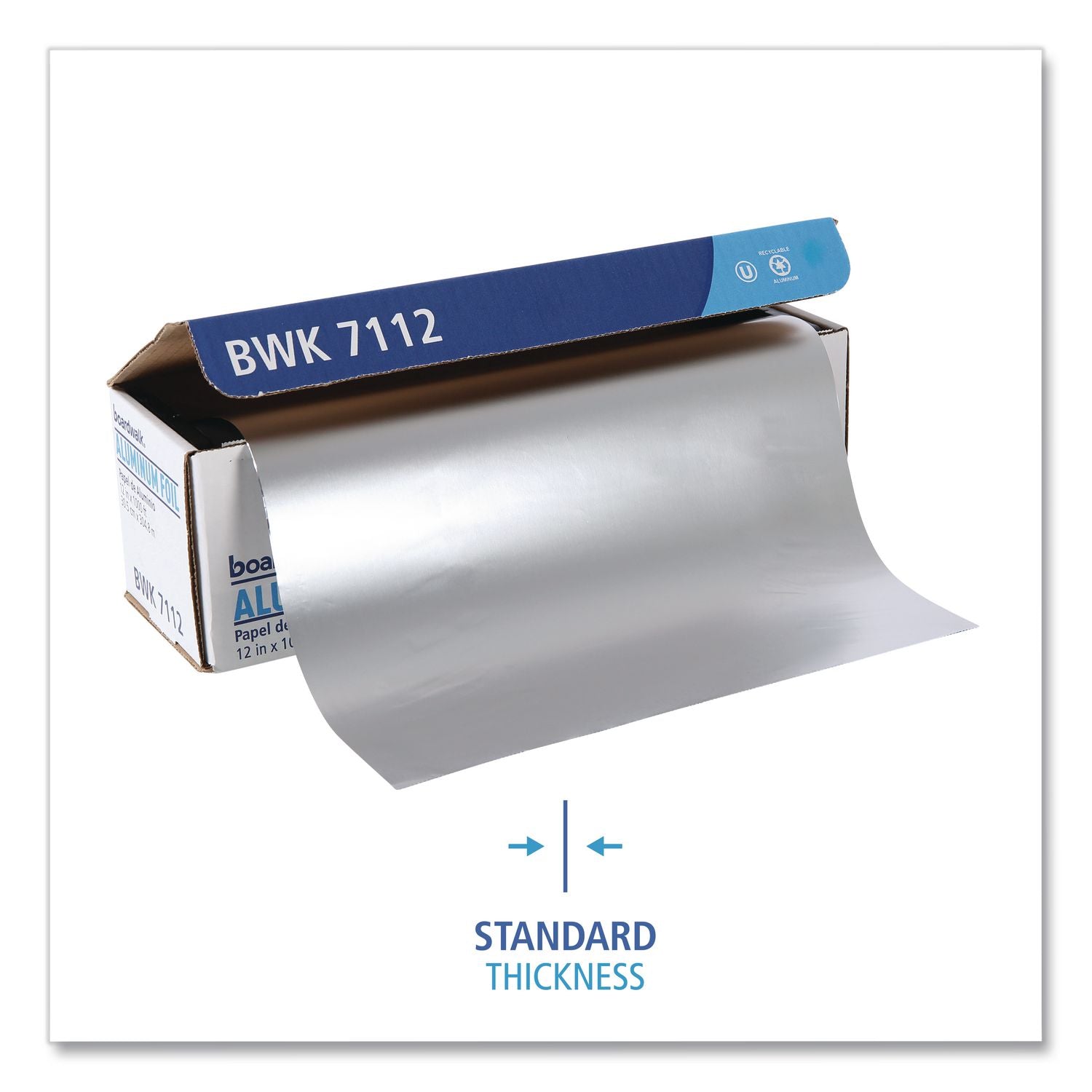 Standard Aluminum Foil Roll, 12" x 1,000 ft
