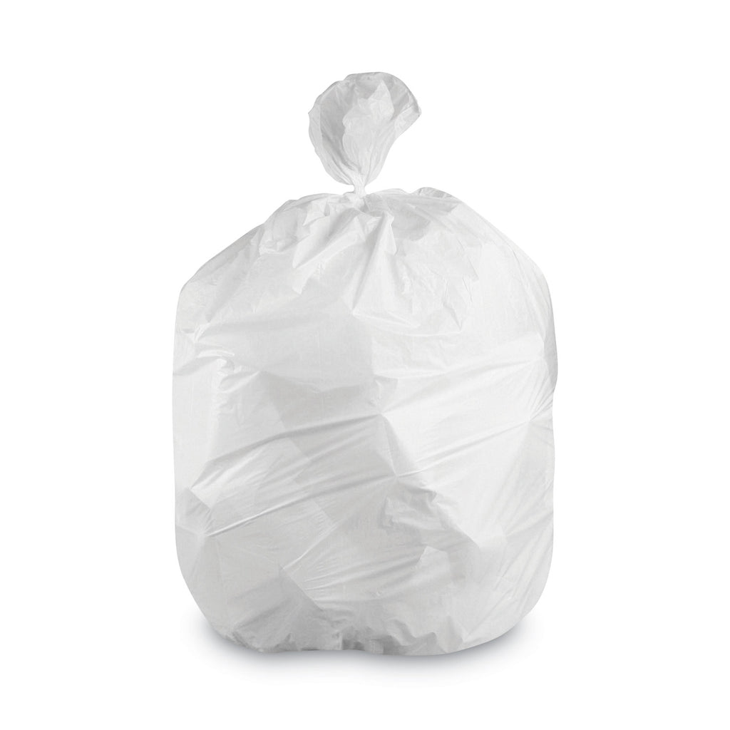 Linear Low-Density Can Liners, 30-35 gal, 1.4 mil, 33 x 45, White, 200/Carton