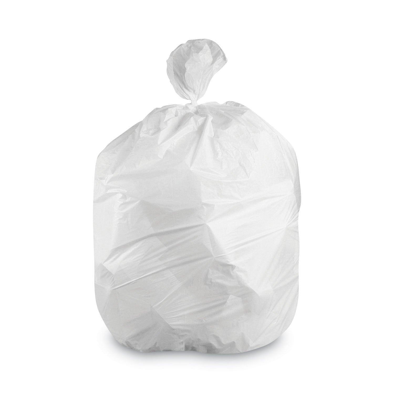 Linear Low-Density Can Liners, 30-35 gal, 1.4 mil, 33 x 45, White, 200/Carton