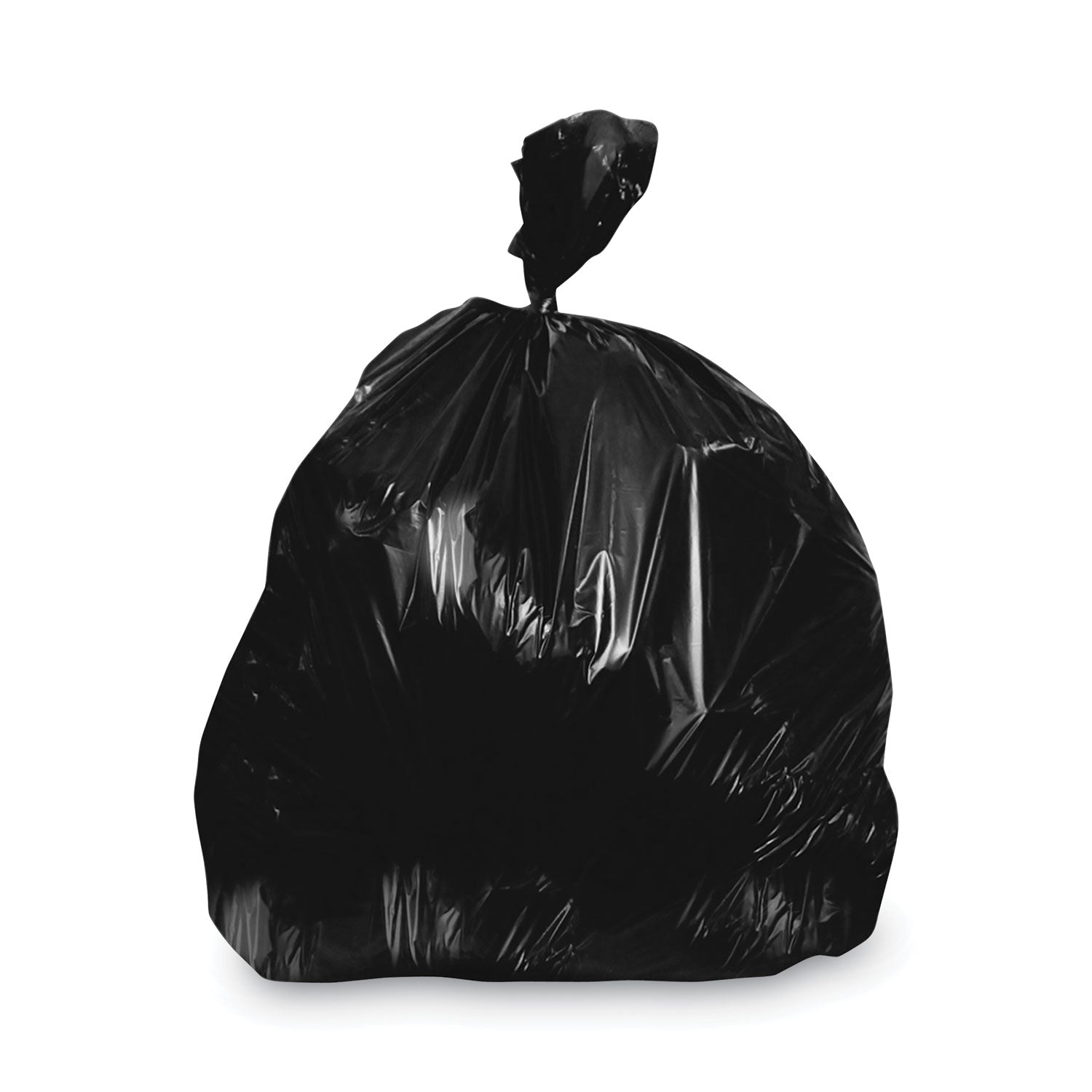 Linear Low-Density Can Liners, 20-30 gal, 1.25 mil, 30 x 36, Black, 200/Carton