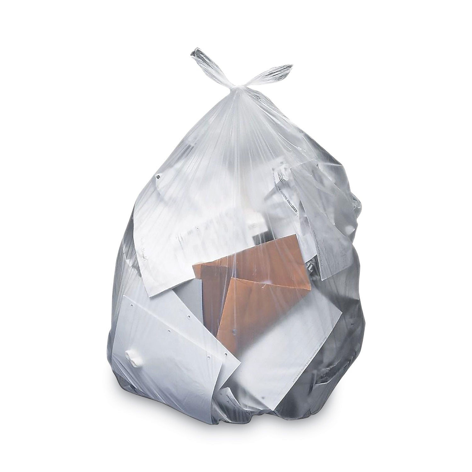Linear Low-Density Can Liners, 50-56 gal, 2 mil, 43 x 48, Clear, 100/Carton