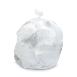 Mineral-Reinforced High-Density Waste Can Liners, 33 gal, 22.1 mic, 33 x 46, Natural, 25 Bags/Roll, 10 Rolls/Carton
