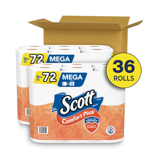 comfortplus-toilet-paper-mega-roll-septic-safe-1-ply-white-462-sheets-roll-36-rolls-pack_kcc53329 - 2