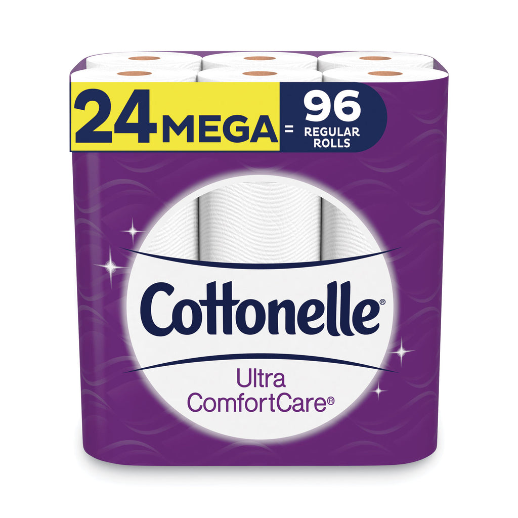 ultra-comfortcare-toilet-paper-soft-tissue-mega-rolls-septic-safe-2-ply-white-284-sheets-roll-24-rolls-pack_kcc53756 - 1