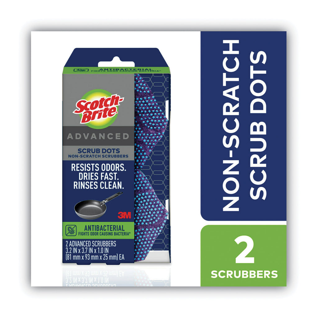 advanced-scrub-dots-non-scratch-scrub-sponges-32-x-37-1-thick-light-blue-purple-2-pack_mmmsda2 - 3