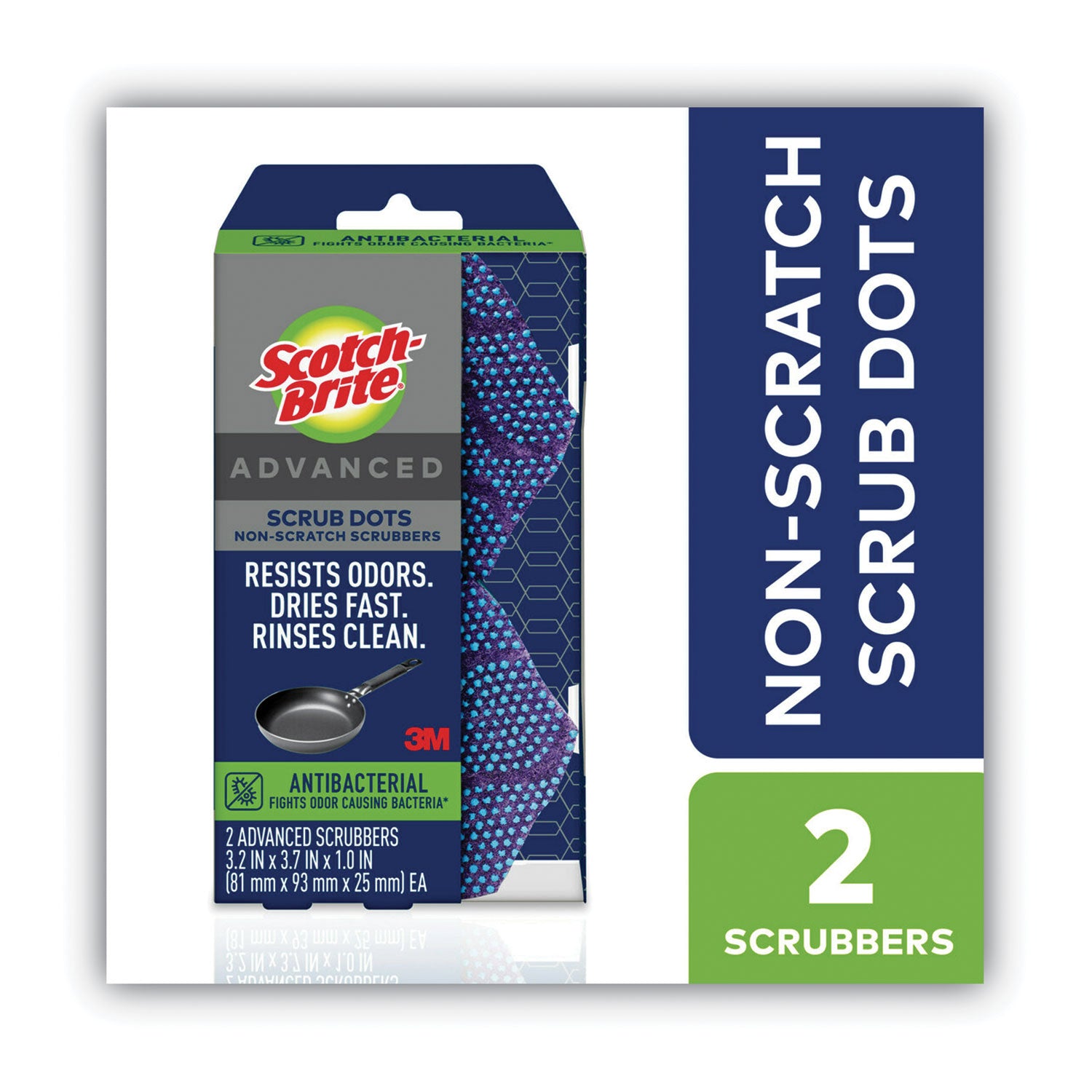 advanced-scrub-dots-non-scratch-scrub-sponges-32-x-37-1-thick-light-blue-purple-2-pack_mmmsda2 - 3