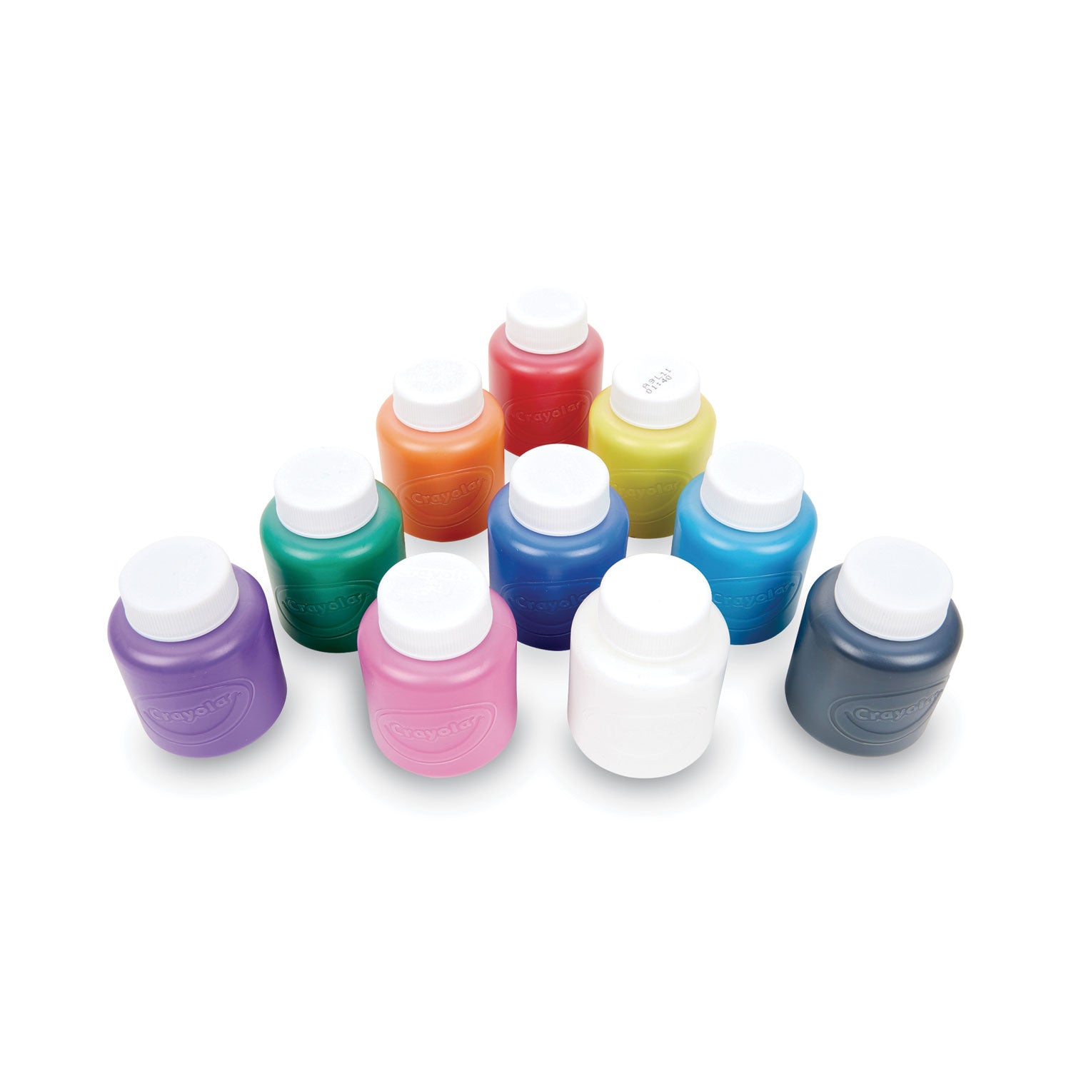 Crayola Washable Kids' Paint Set - 2 fl oz - 10 / Set - Blue, White, Violet, Brown, Green, Turquoise, Red, Yellow, Orange, Magenta