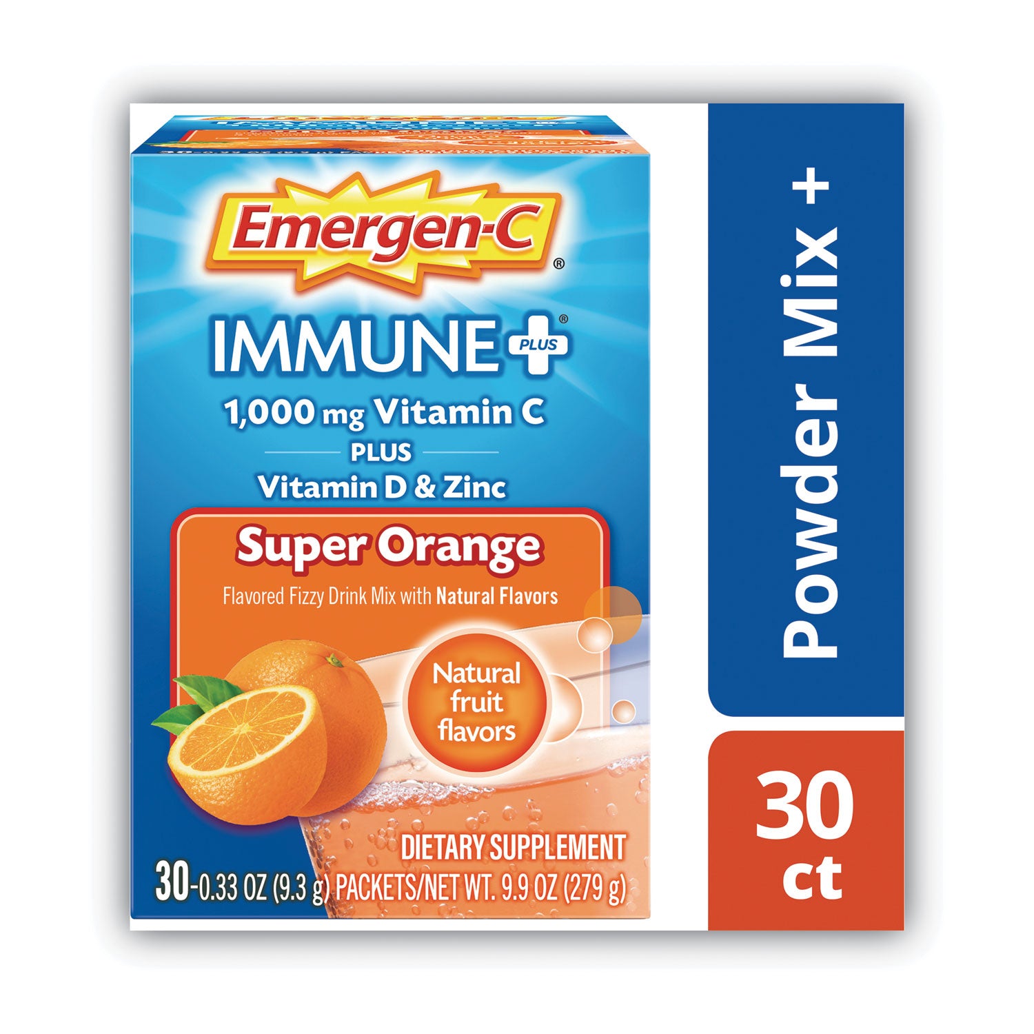 Immune+ Formula, 0.33 oz, Super Orange, 30 Packets