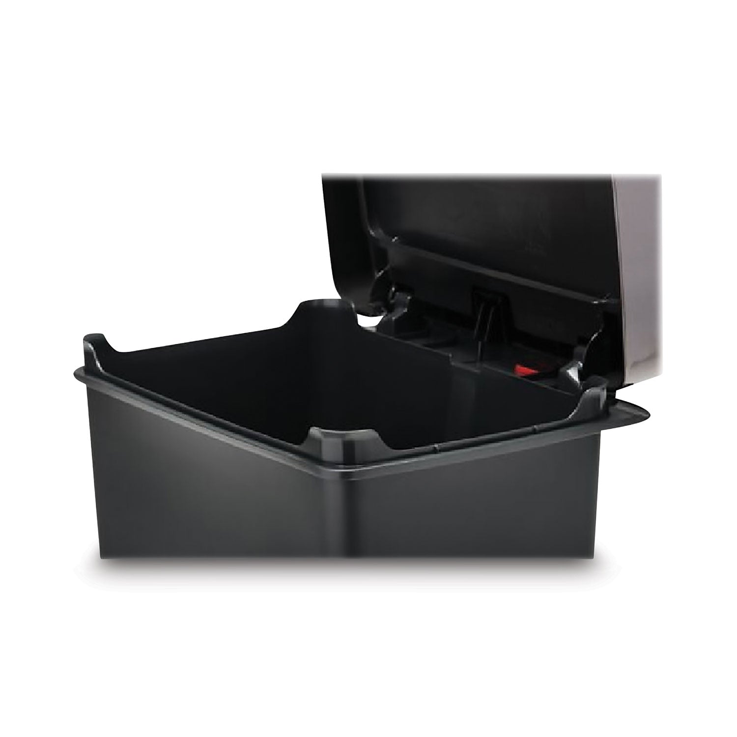 premier-series-iii-step-on-waste-container-124-gal-plastic-black-stainless-steel_rcp2120983 - 3