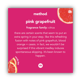 Gel Hand Wash, Pink Grapefruit, 12 oz Pump Bottle