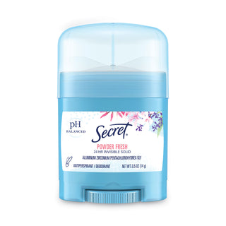 Invisible Solid Anti-Perspirant and Deodorant, Powder Fresh, 0.5 oz Stick