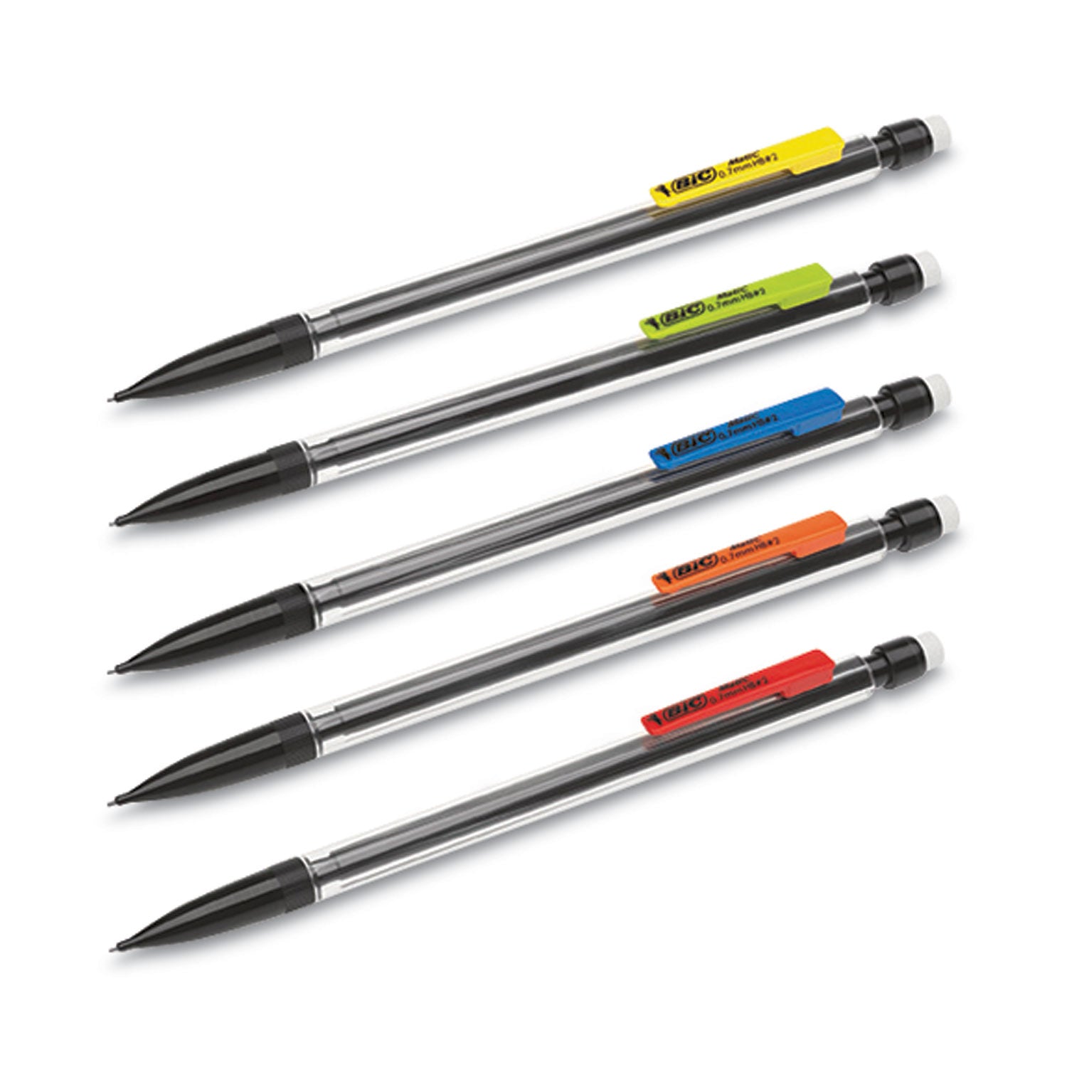 xtra-smooth-mechanical-pencil-xtra-value-pack-07-mm-hb-#2-black-lead-assorted-barrel-colors-320-carton_bicmp320bk - 5