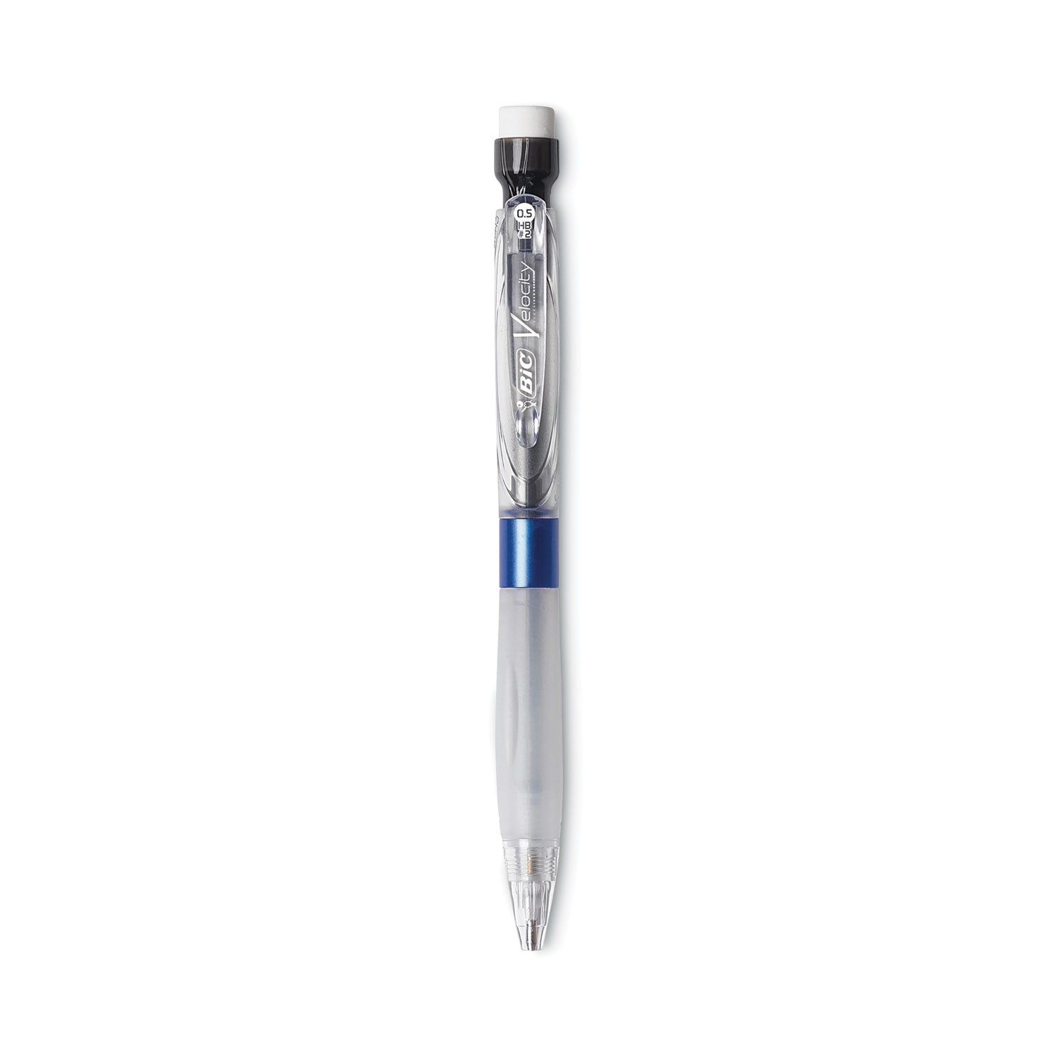 velocity-max-pencil-05-mm-hb-#2-black-lead-gray-barrel-2-pack_bicmpmx5p21 - 4