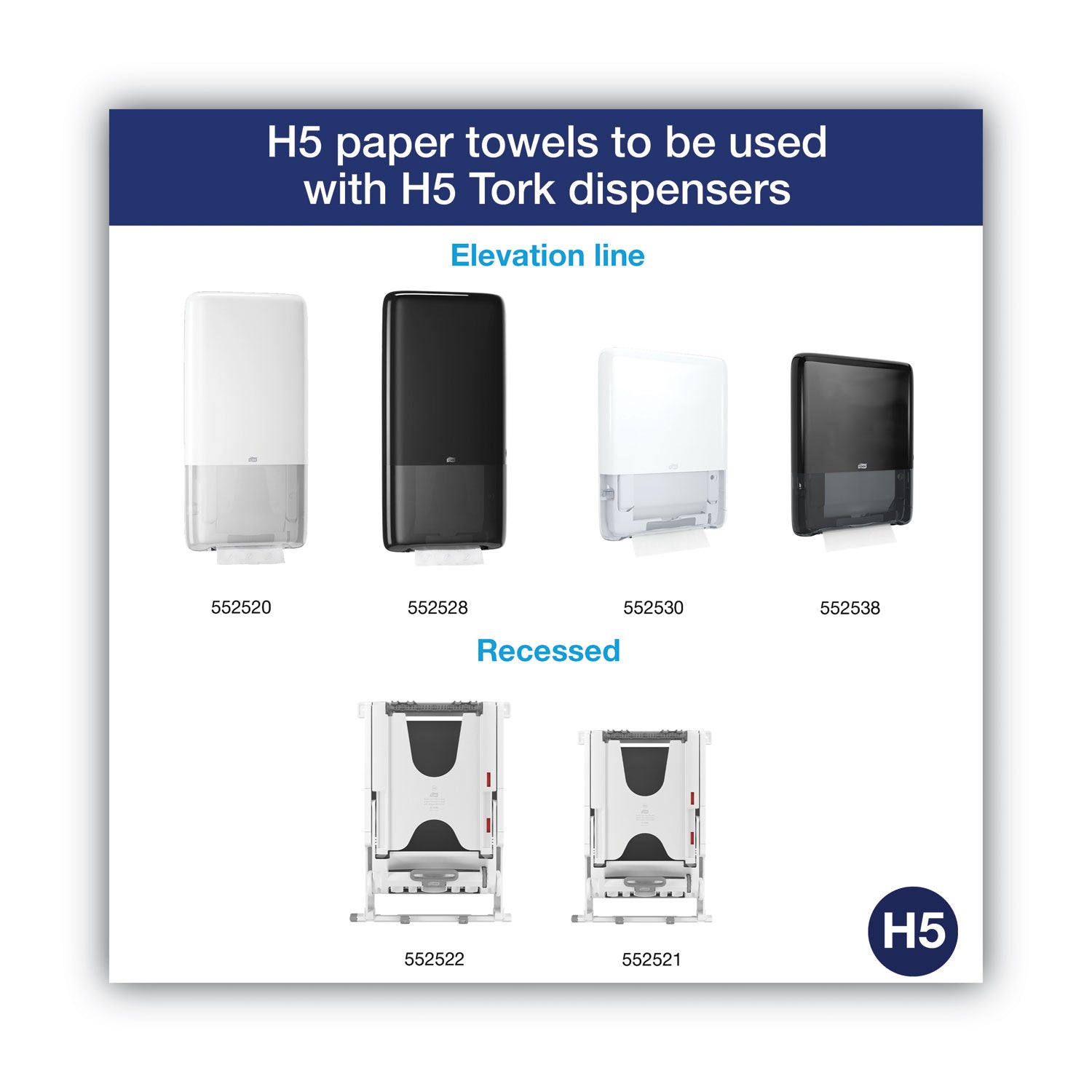 PeakServe Continuous Hand Towel, 1-Ply, 7.91 x 8.85, White, 270 Wipes/Pack, 12 Packs/Carton