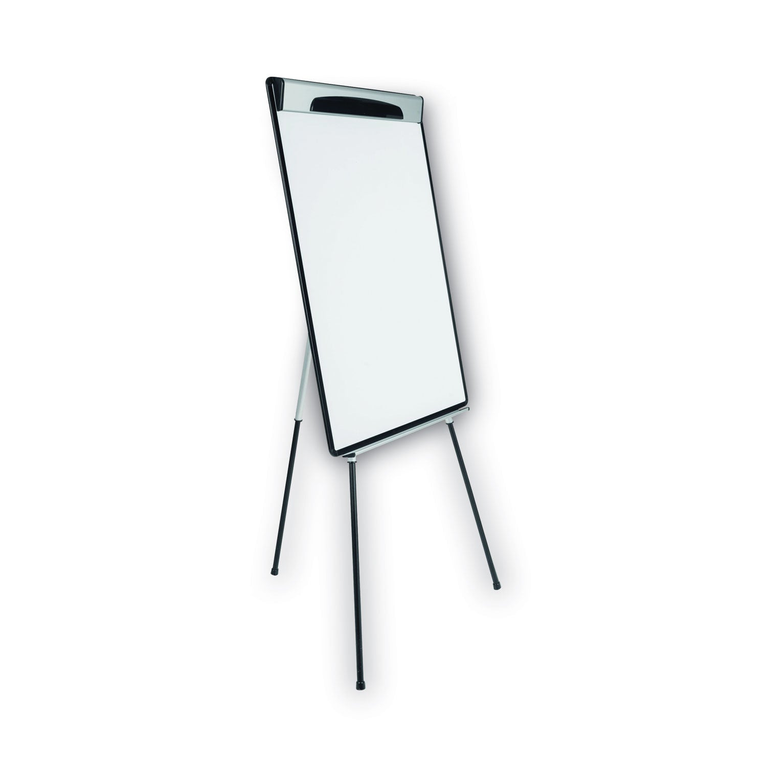 Magnetic Gold Ultra Dry Erase Tripod Easel with Extension Arms, 32" to 72", Black/Silver