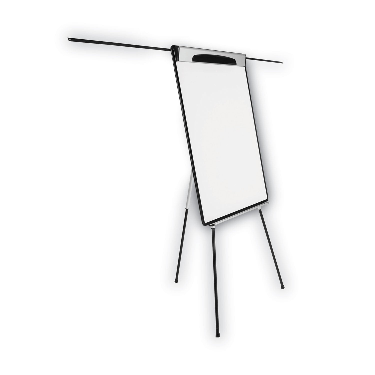 Magnetic Gold Ultra Dry Erase Tripod Easel with Extension Arms, 32" to 72", Black/Silver - 