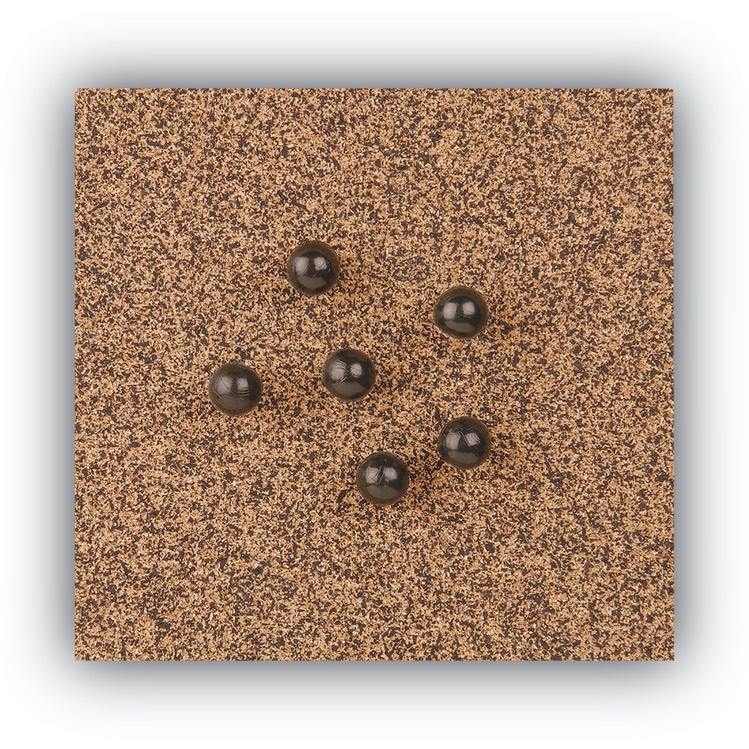Tech Cork Board, 48 x 36, Tan Surface, Silver/Black Aluminum Frame