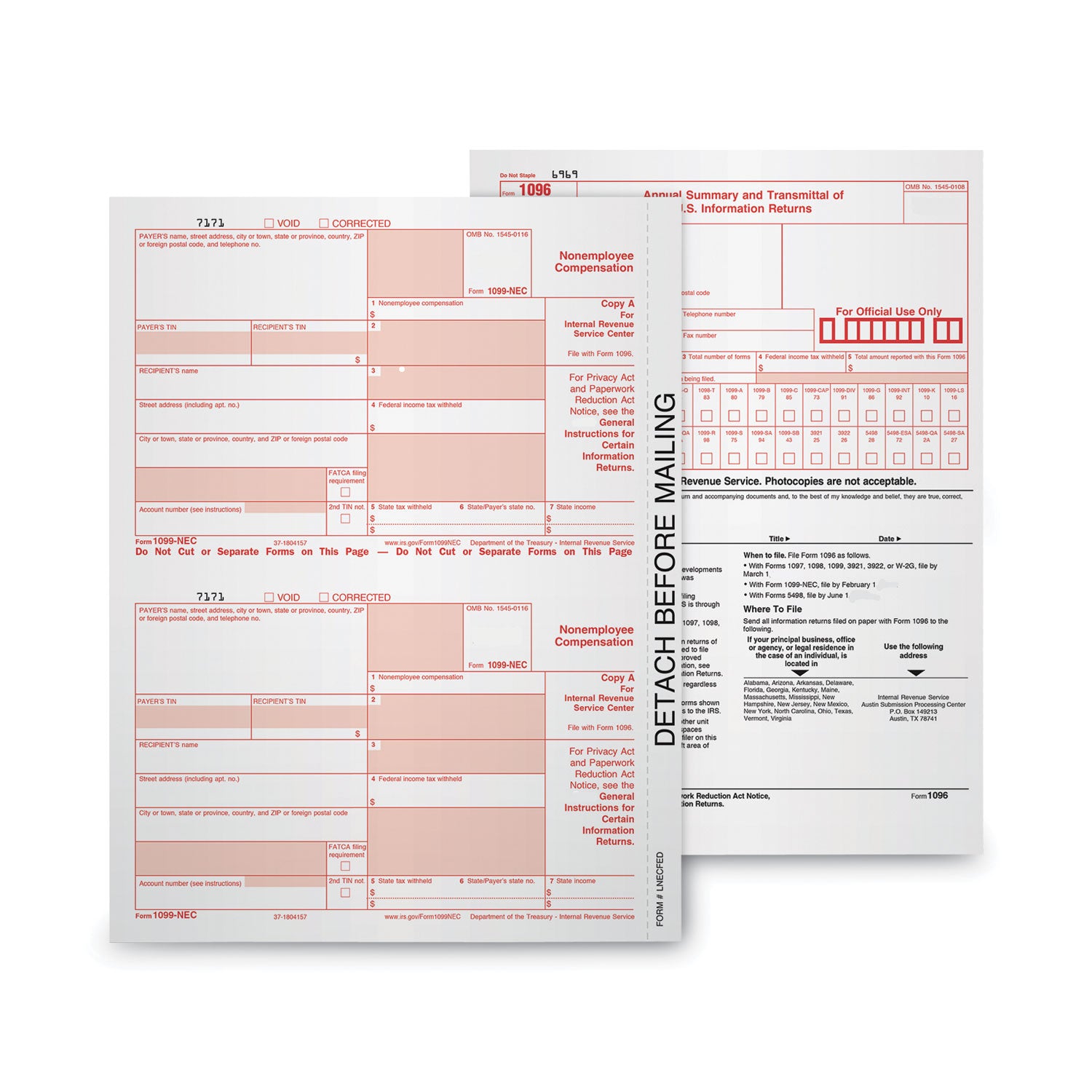 1099-nec-tax-forms-fiscal-year-2023-five-part-carbonless-85-x-35-3-forms-sheet-50-forms-total_top22993nec - 7