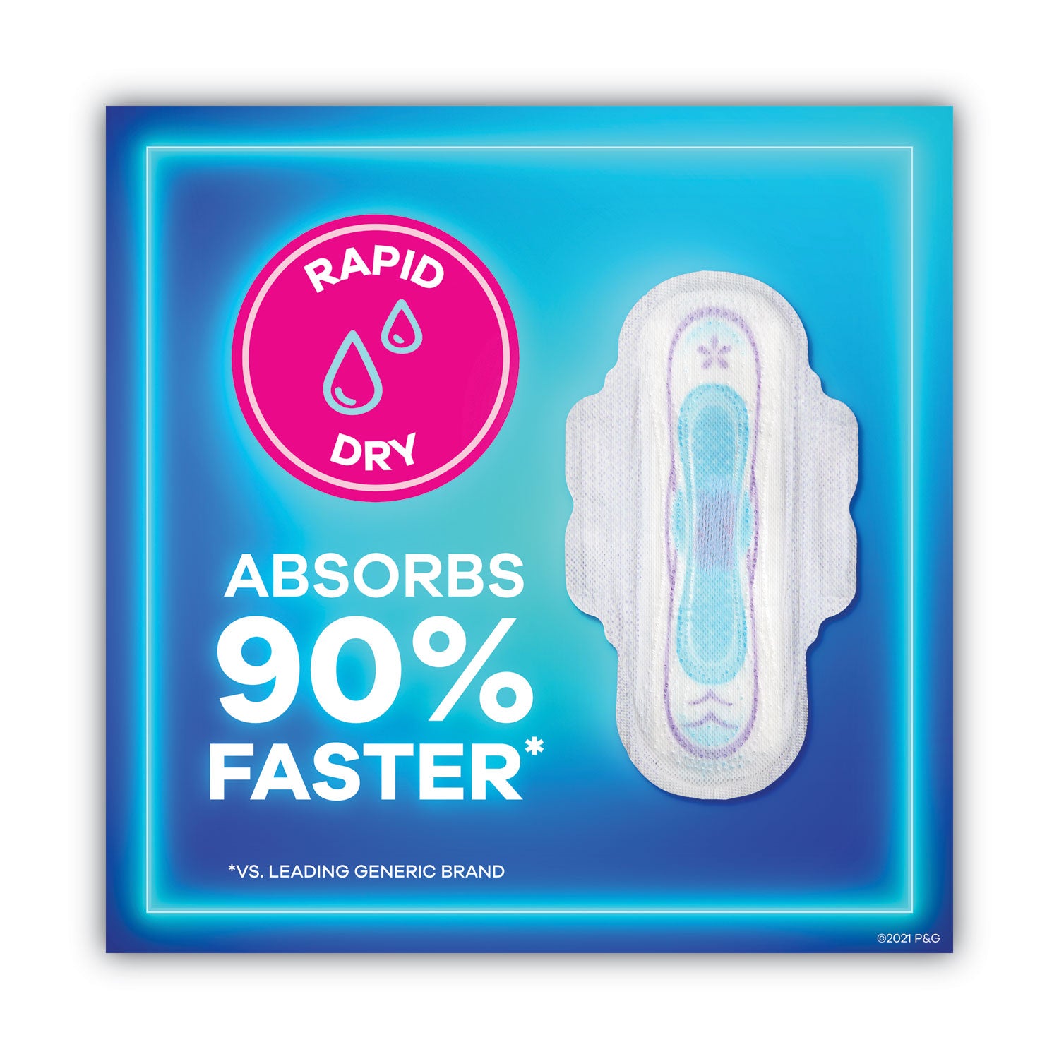 Ultra Thin Pads, Regular, 36/Pack