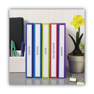 Binder Spine Inserts, 1" Spine Width, 8 Inserts/Sheet, 5 Sheets/Pack