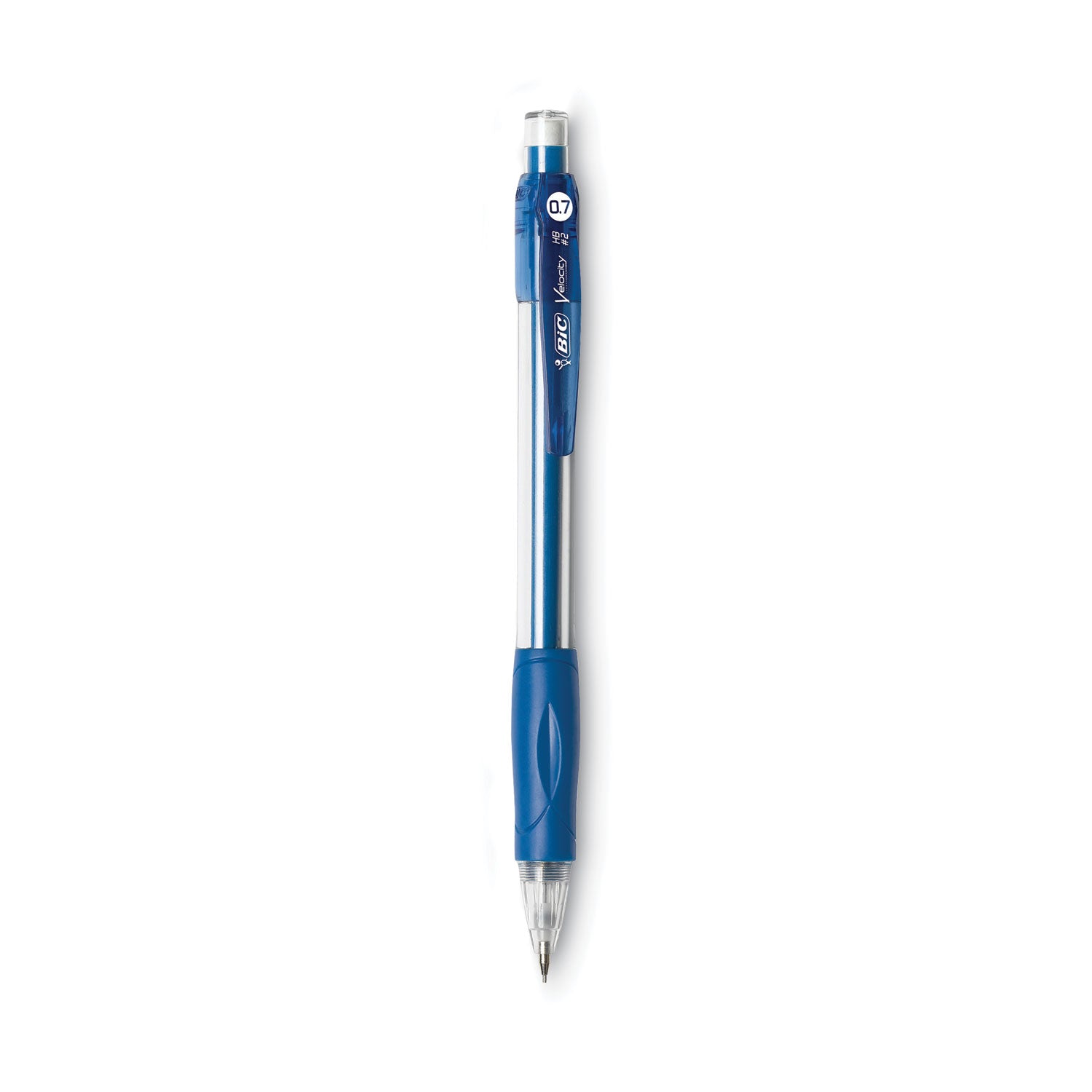 Velocity Original Mechanical Pencil, 0.7 mm, HB (#2), Black Lead, Blue Barrel, Dozen - 