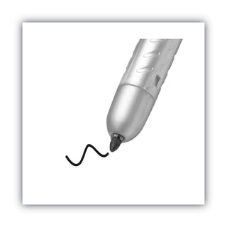 Intensity Retractable Permanent Marker, Fine Bullet Tip, Black, Dozen