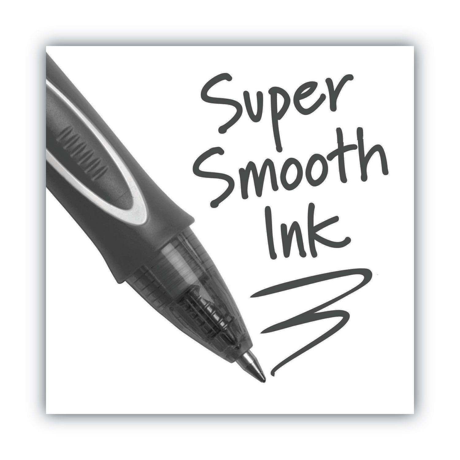 Gel-ocity Quick Dry Gel Pen, Retractable, Medium 0.7 mm, Black Ink, Black Barrel, Dozen