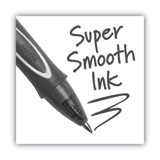 Gel-ocity Quick Dry Gel Pen, Retractable, Medium 0.7 mm, Black Ink, Black Barrel, Dozen