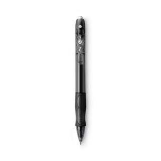 Gel-ocity Gel Pen, Retractable, Medium 0.7 mm, Black Ink, Translucent Black Barrel, Dozen