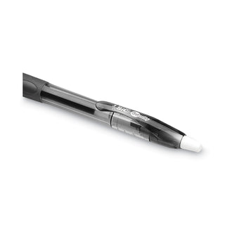 Gel-ocity Gel Pen Value Pack, Retractable, Medium 0.7 mm, Black Ink, Clear/Black Barrel, 24/Pack