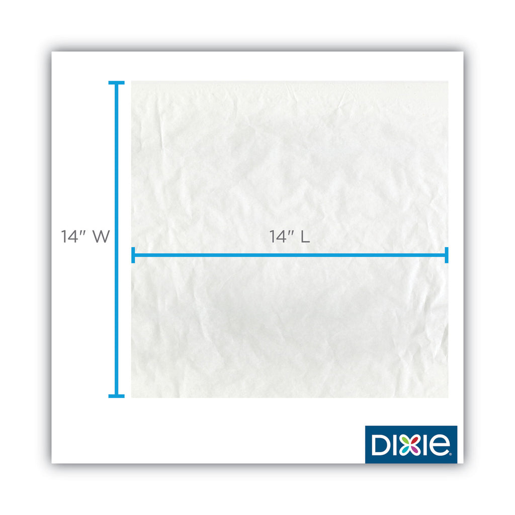 All-Purpose Food Wrap, Dry Wax Paper, 14 x 14, White, 1,000/Carton