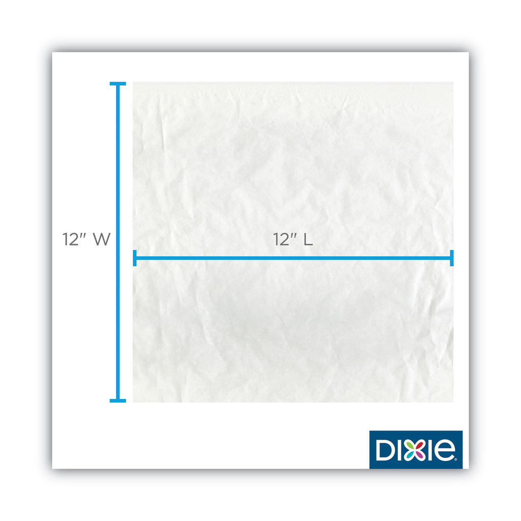 All-Purpose Food Wrap, Dry Wax Paper, 12 x 12, White, 1,000/Carton
