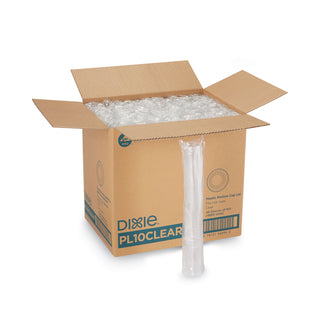 Plastic Portion Cup Lid, Fits 1 oz Portion Cups, Clear, 4,800/Carton
