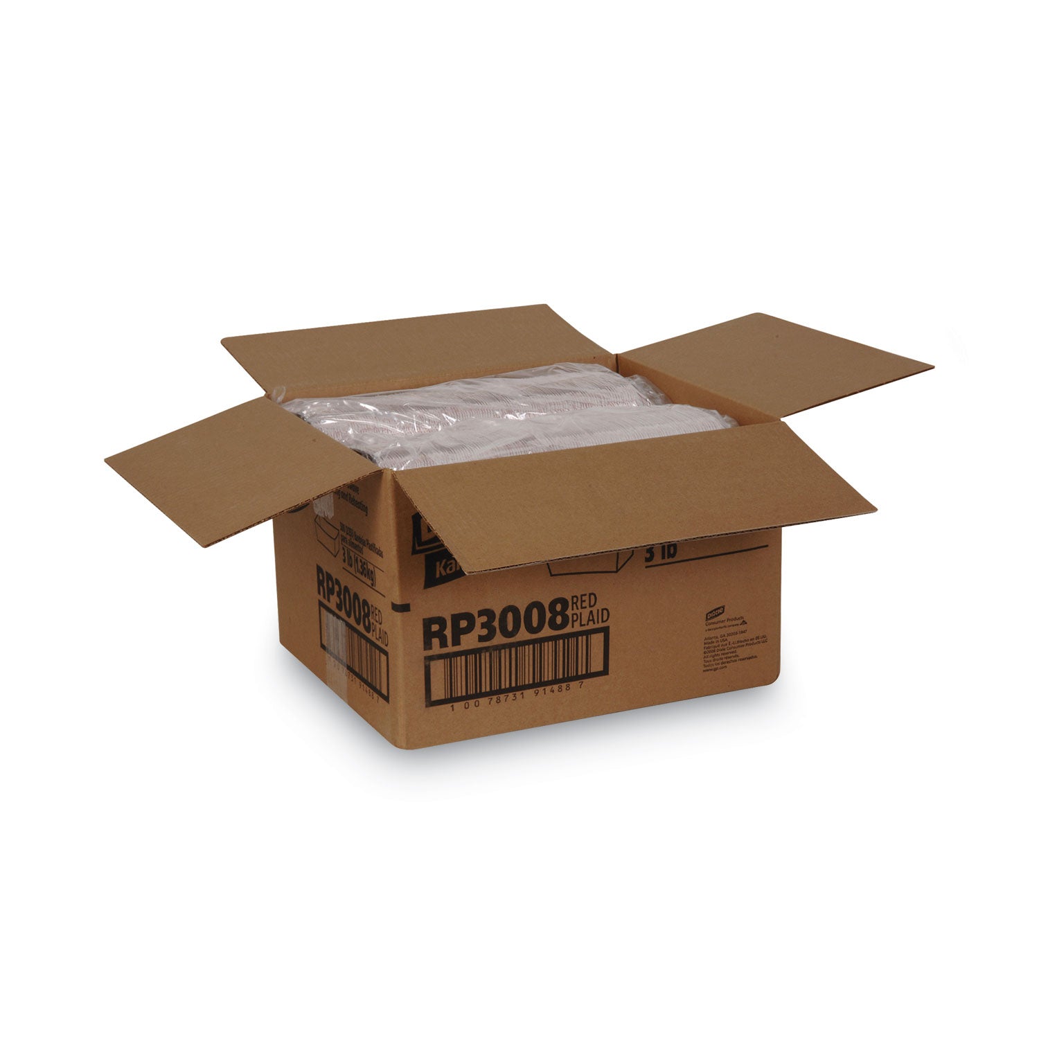 kant-leek-polycoated-paper-food-tray-3-lb-capacity-84-x-58-x-21-red-plaid-250-bag-2-bags-carton_dxerp3008 - 4