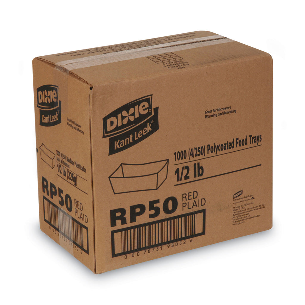 kant-leek-clay-coated-paper-food-tray-05-lb-capacity-53-x-375-x-14-red-plaid-1000-carton_dxerp50 - 6