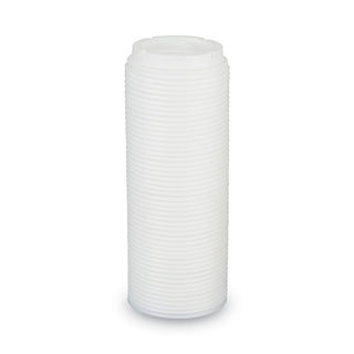 Dome Drink-Thru Lids, Fits 10 oz to 16 oz PerfecTouch; 12 oz to 20 oz WiseSize Cup, White, 50/Pack