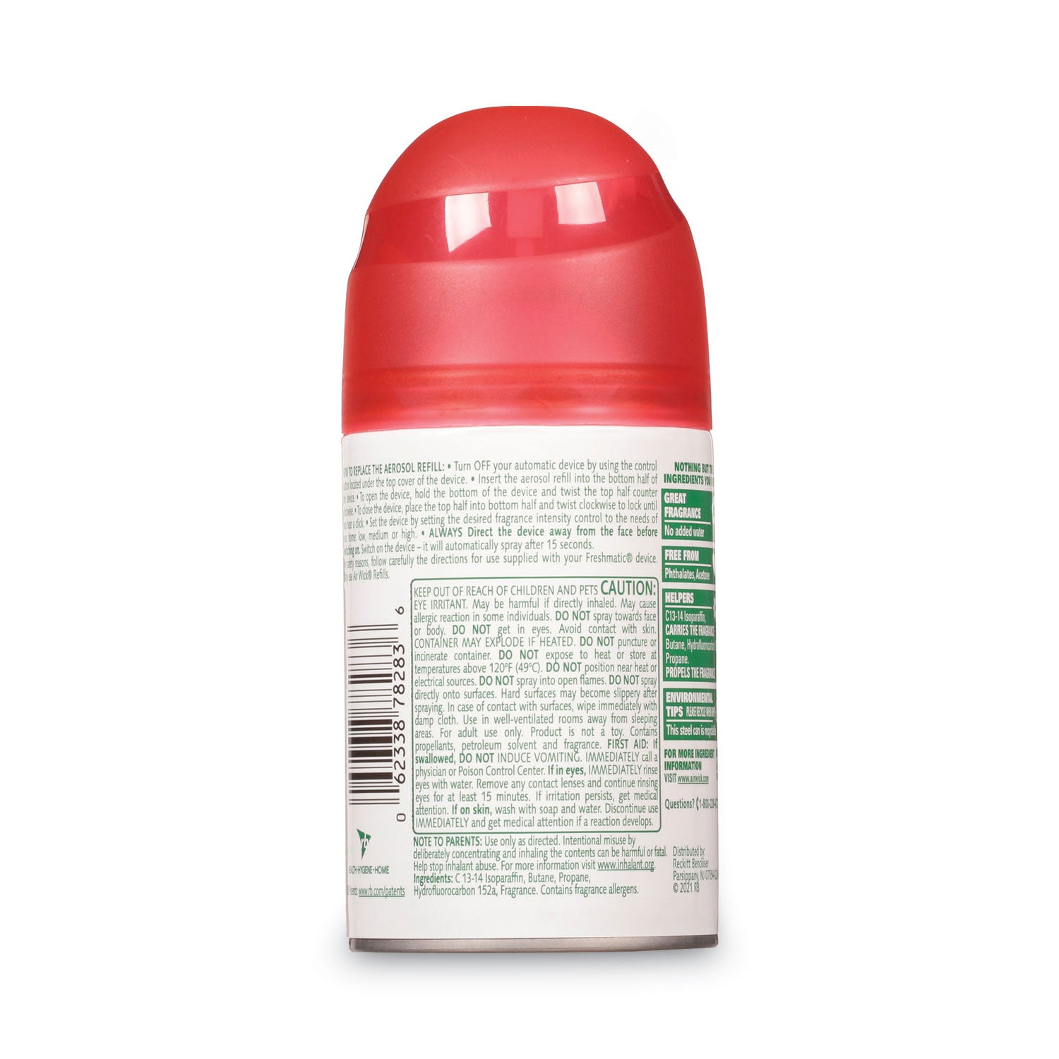 Freshmatic Ultra Spray Refill, Apple Cinnamon Medley, 5.89 oz Aerosol Spray, 6/Carton - 3