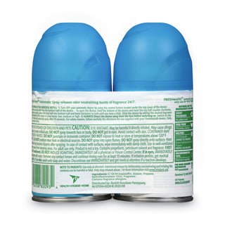 Freshmatic Ultra Spray Refill, Fresh Waters, 5.89 oz Aerosol Spray, 2/Pack 3 Packs/Carton