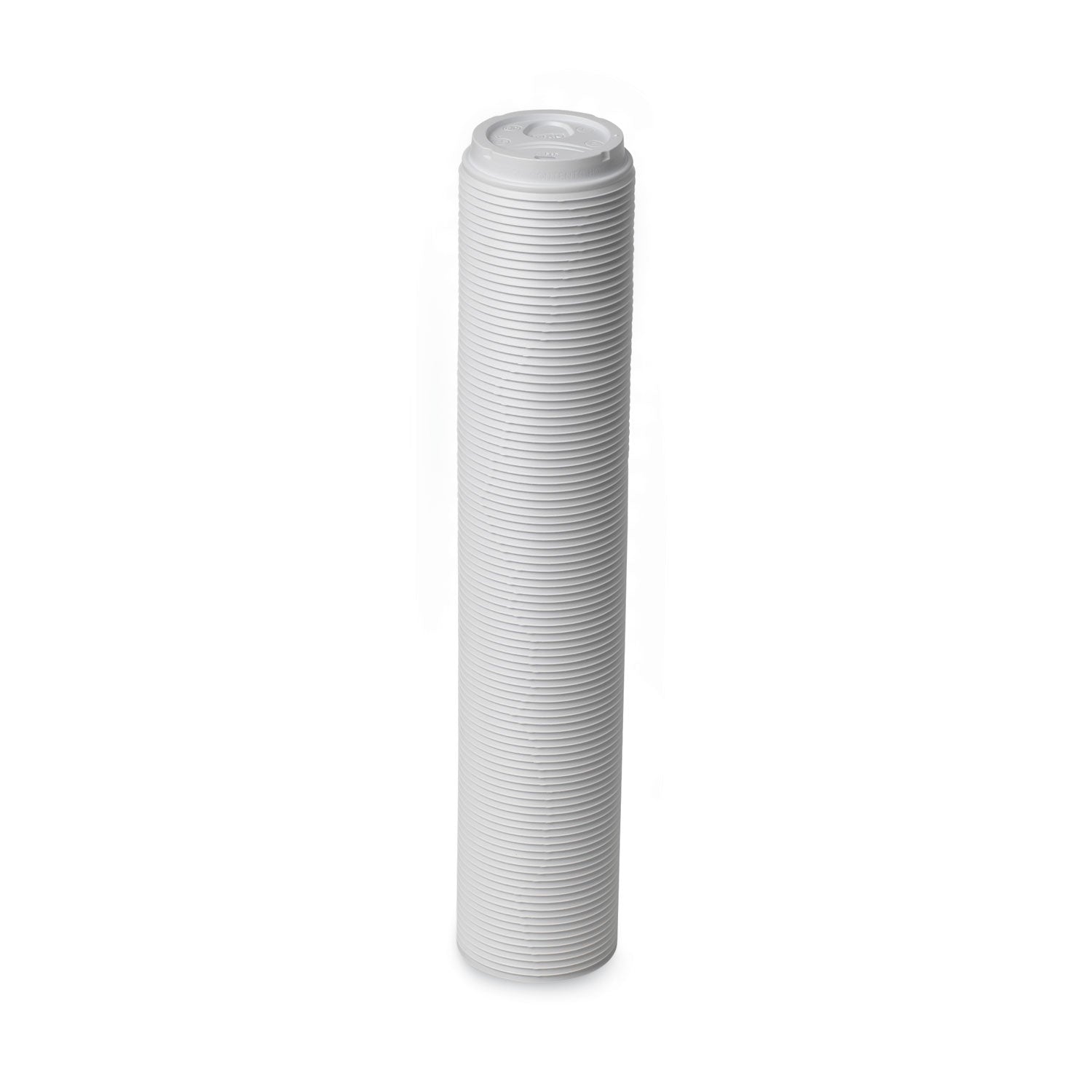 Sip-Through Dome Hot Drink Lids, Fits 10 oz Cups, White, 100/Pack