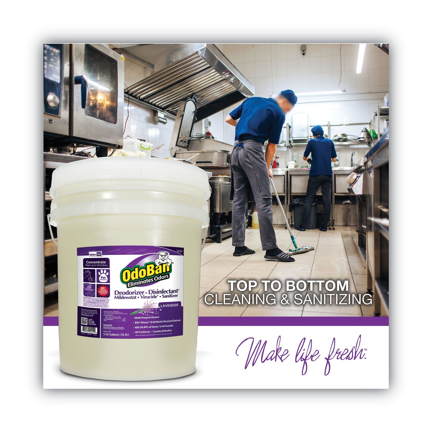 concentrated-odor-eliminator-and-disinfectant-lavender-scent-5-gal-pail_odo9111625g - 2