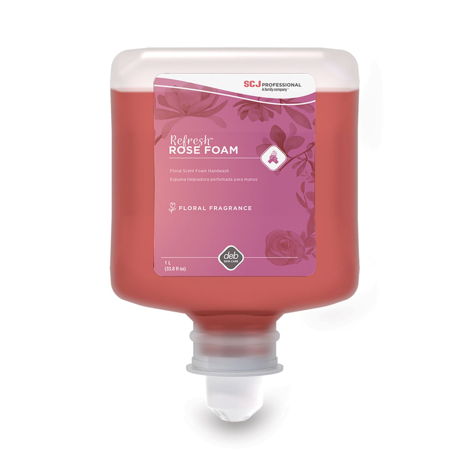 refresh-foaming-hand-soap-manual-cartridge-rose-scent-1-l-refill-6-carton_sjnrfw1l - 1