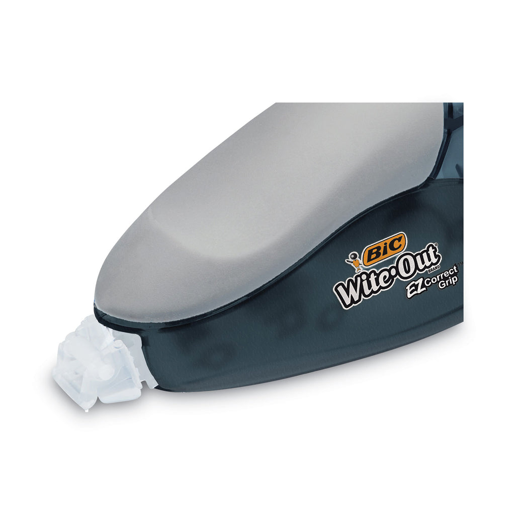 Wite-Out EZ Correct Grip Correction Tape, NonRefill, Smoke Applicator, 0.17" x 402", 2/Pack
