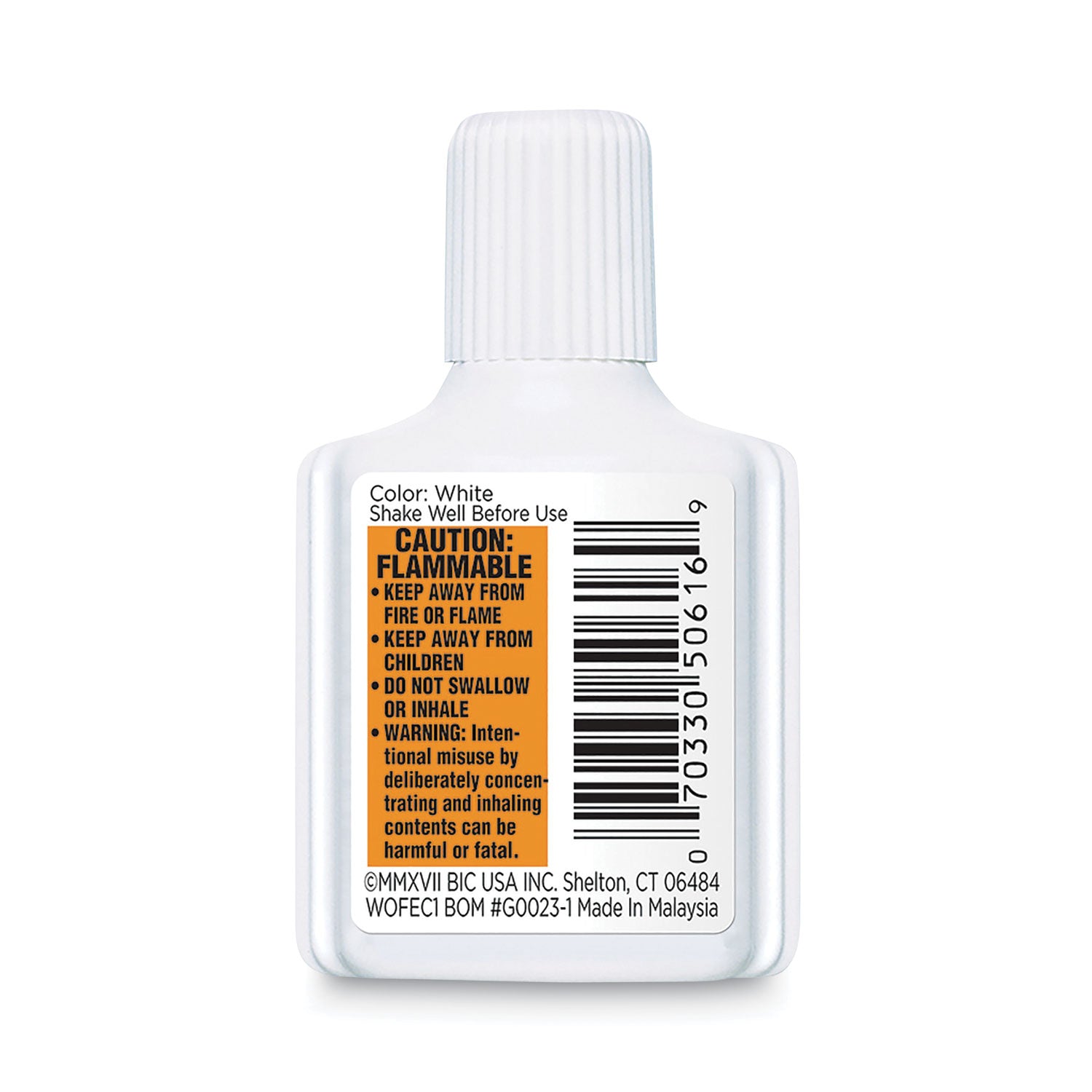 Wite-Out Extra Coverage Correction Fluid, 20 mL Bottle, White, Dozen