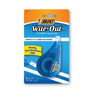 Wite-Out EZ Correct Correction Tape, Non-Refillable, Randomly Assorted Applicator Colors, 0.17" x 472