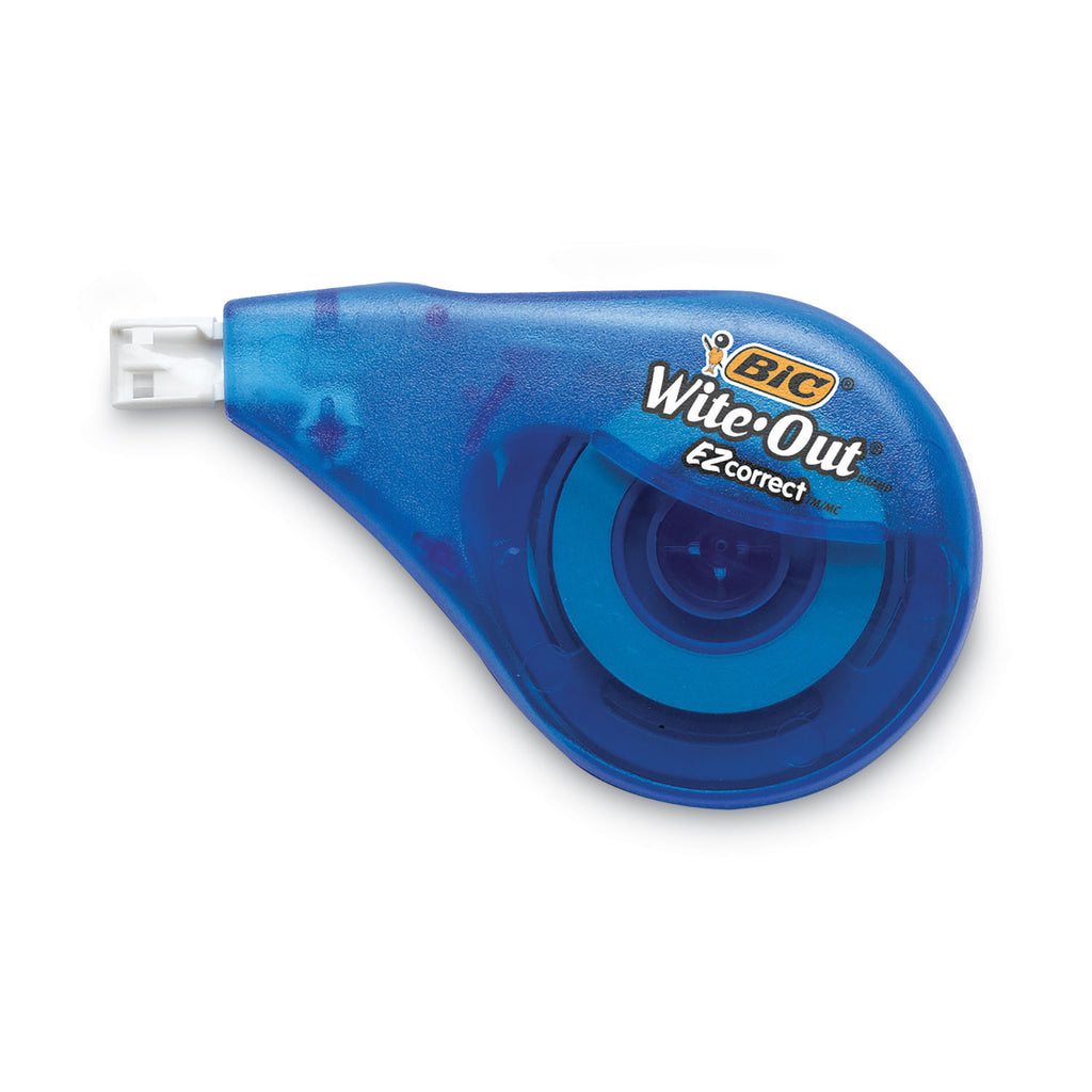 Wite-Out EZ Correct Correction Tape, Non-Refillable, Randomly Assorted Applicator Colors, 0.17" x 400", 4/Pack