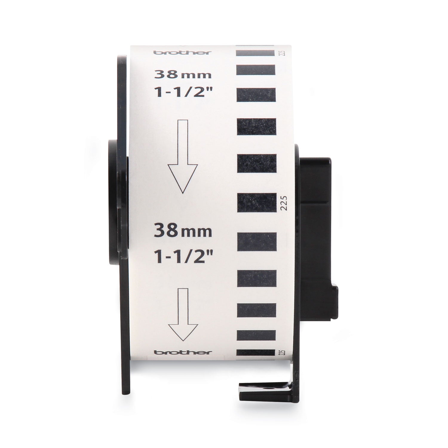 continuous-paper-label-tape-15-x-100-ft-black-white_brtdk2225 - 3