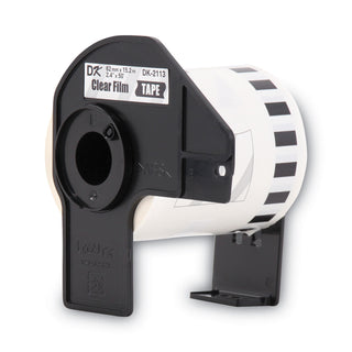 Continuous Film Label Tape, 2.4" x 50 ft Roll, Clear
