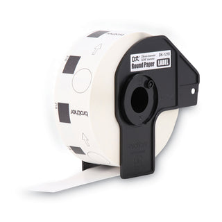 Die-Cut Round Paper Labels, 0.94" dia, White, 1,000 Labels/Roll